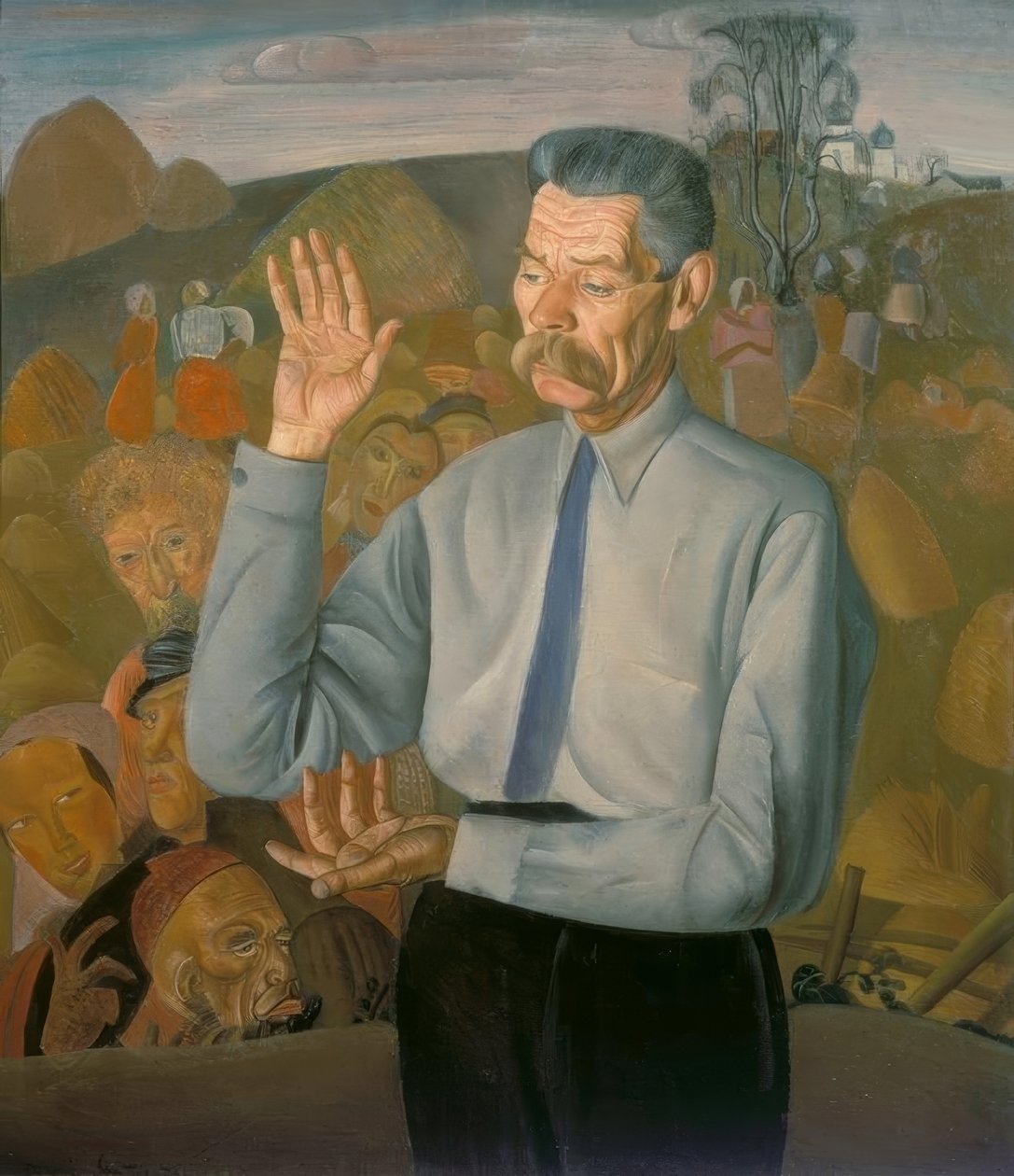Maxim Gorkij av Boris D. Grigorjew