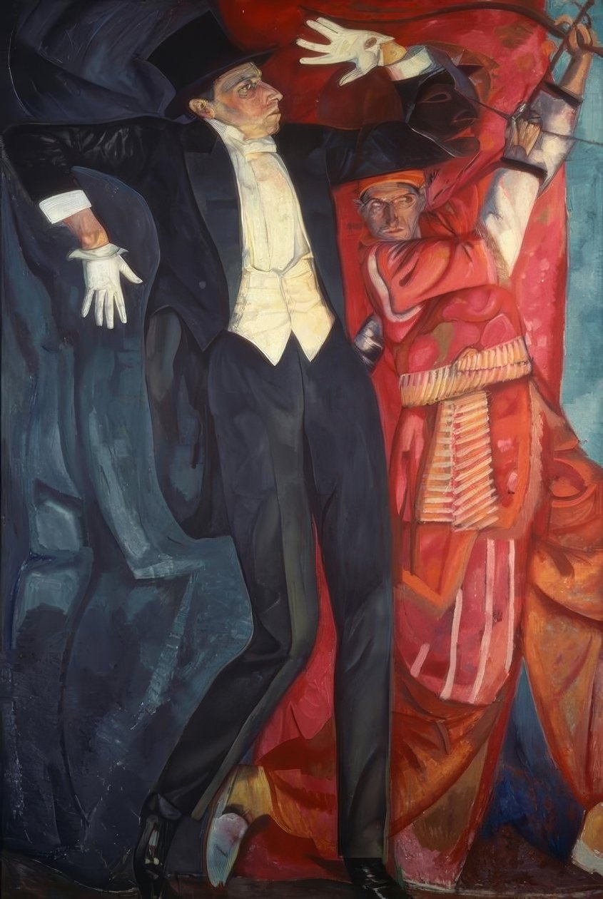 Porträtt av W.E. Meyerhold av Boris D. Grigorjew