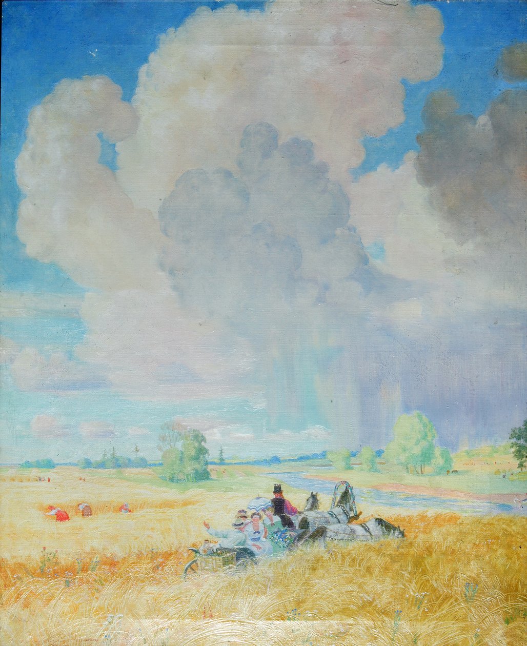 Sommaren 1922 av Boris Mikhailovich Kustodiev