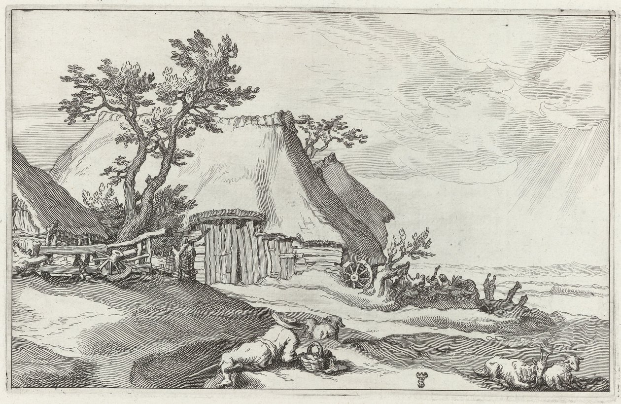 Landskap med gård av Boëtius Adamsz. Bolswert