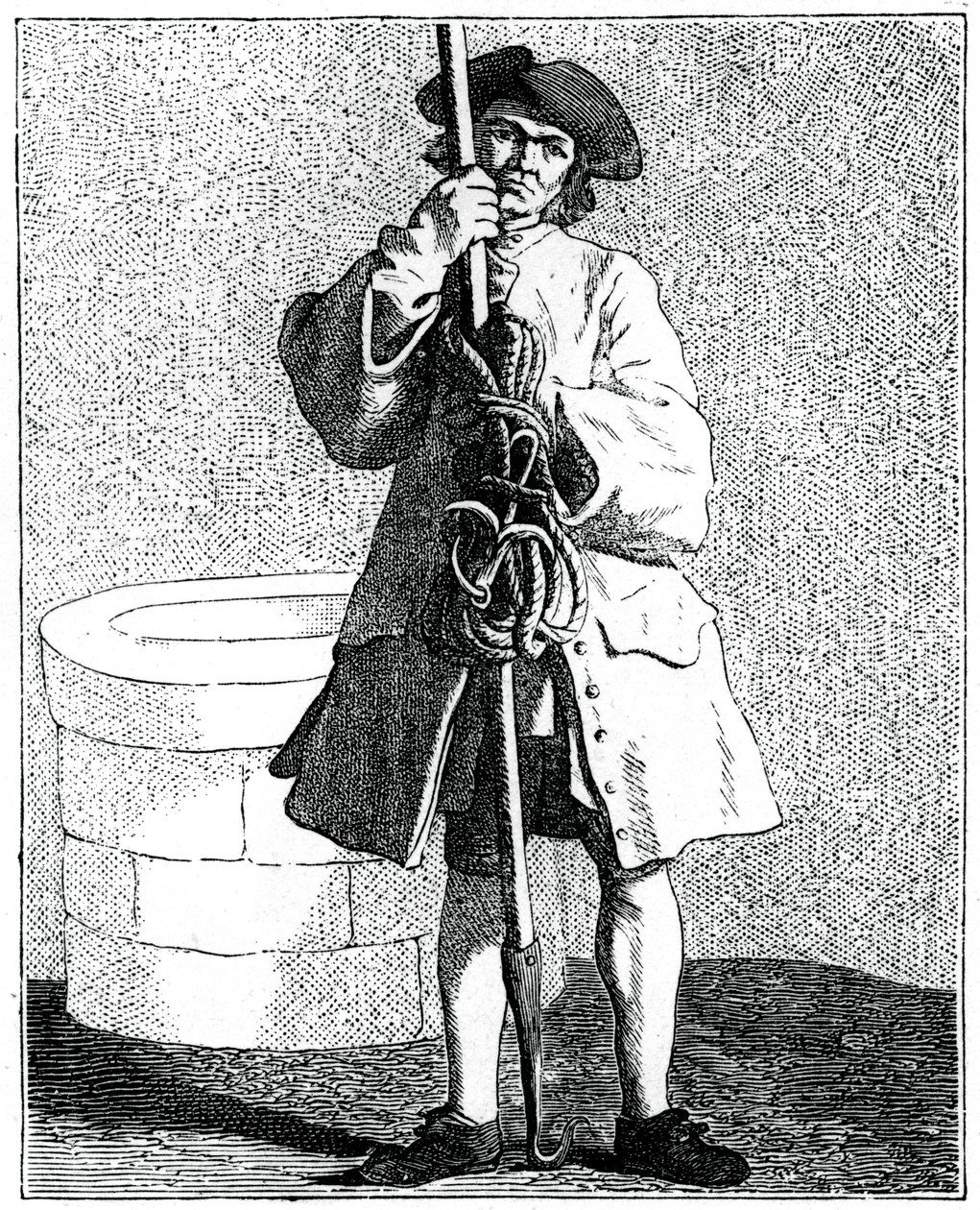 En brunnsrenare, 1737-1742. av Bouchardon
