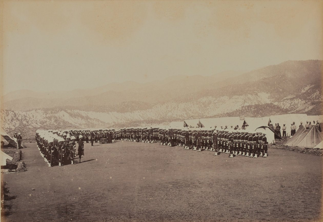 Kyrkans parad. 92:a Highlanders av Bourne and Shepherd