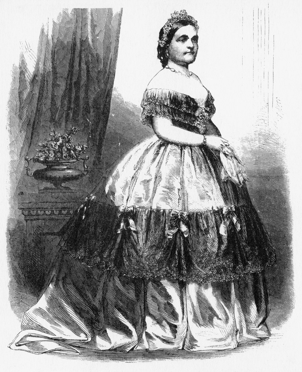 Mrs Lincoln, ca 1860-talet. av Brady