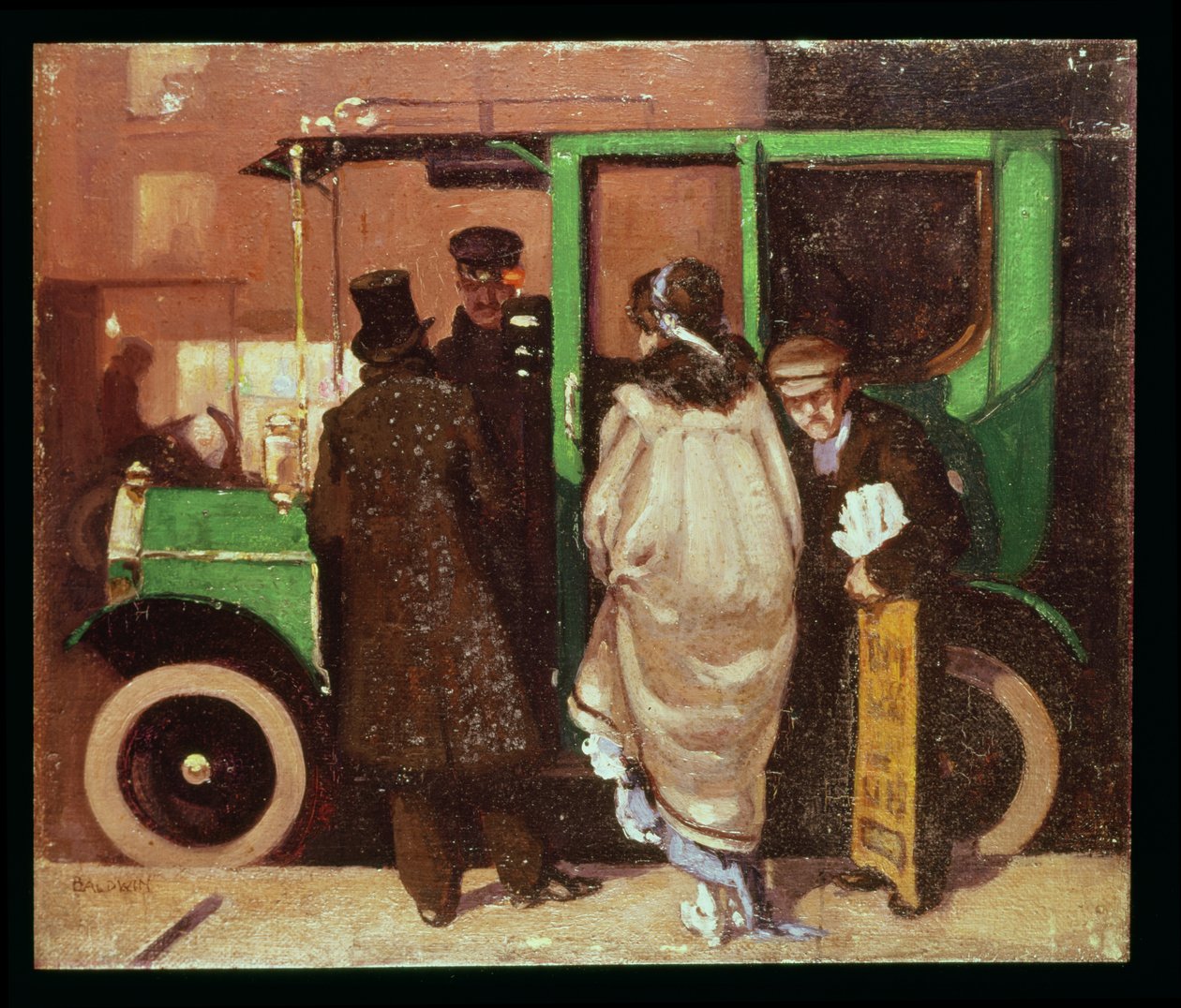 Taxibilen, ca 1908-10 av Brake Baldwin