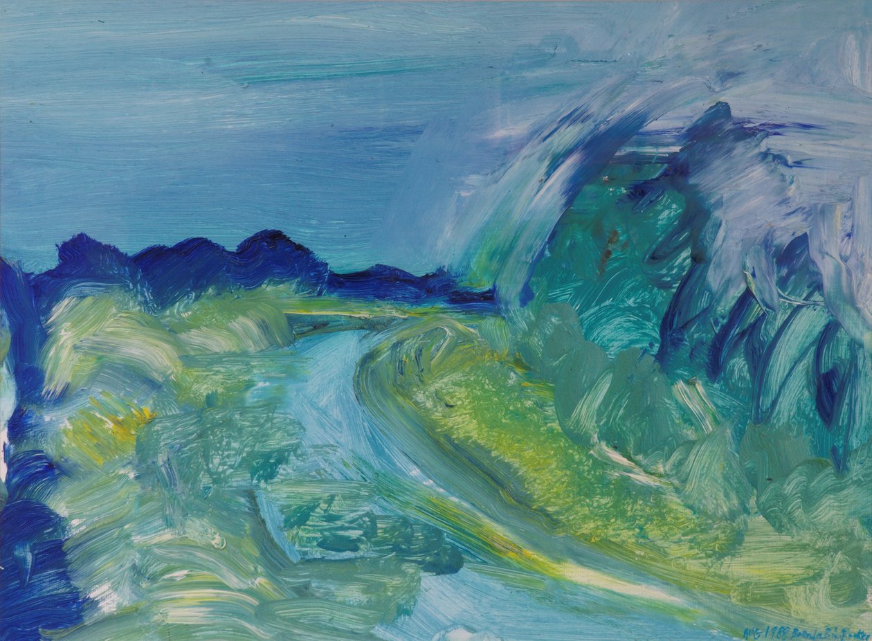 Blue River Landscape I, 1988 av Brenda Brin Booker