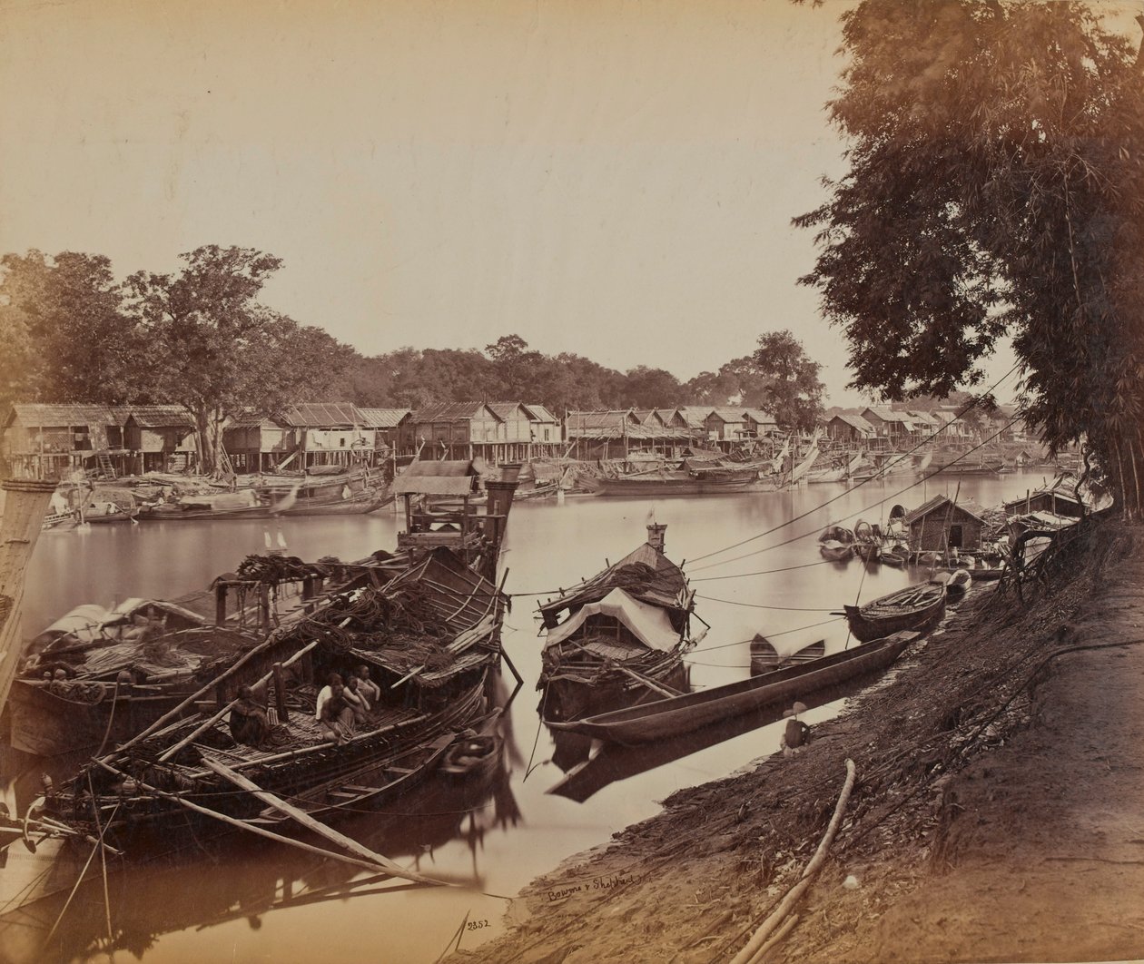 A Backwater, Mandalay av British Photographer