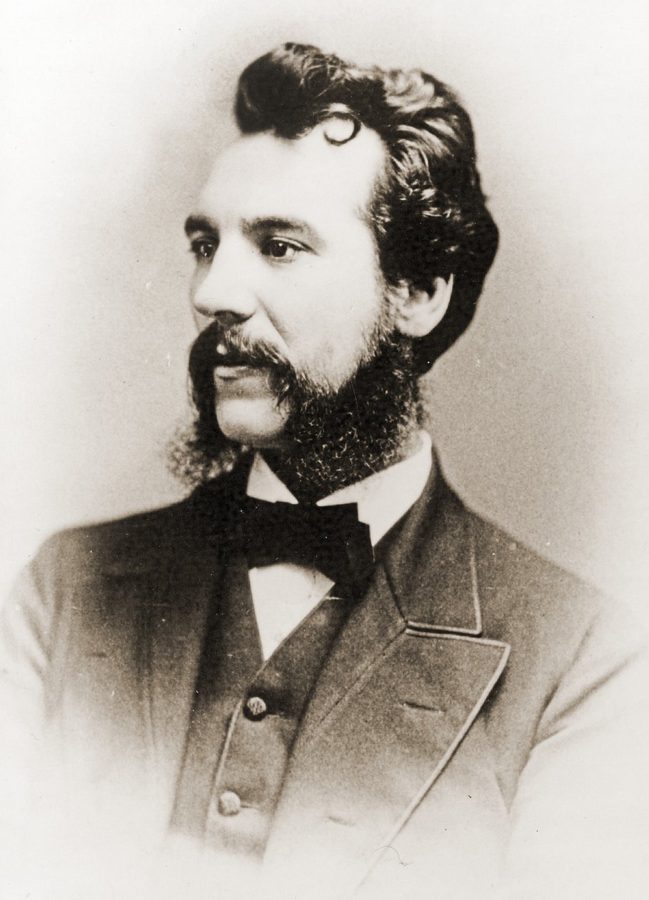 Alexander Graham Bell, 1876 (sepiafoto) av British Photographer