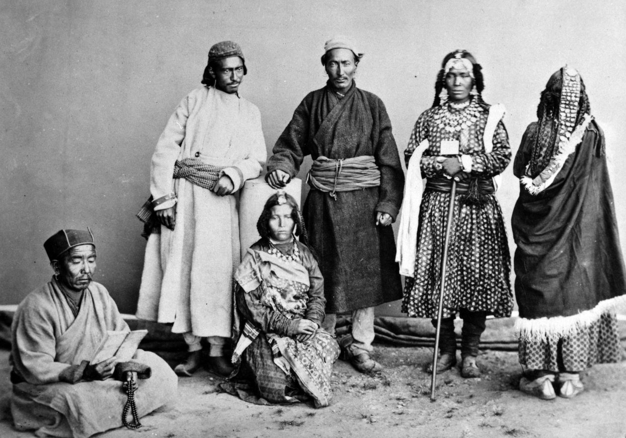 Bot People of Ladakh, ca 1860-talet av British Photographer