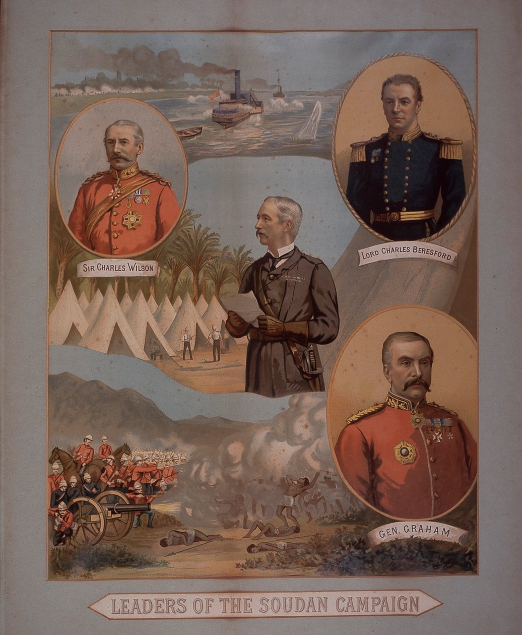 Leaders of Soudan Campaign 1884-5 (chromolitho) av British School