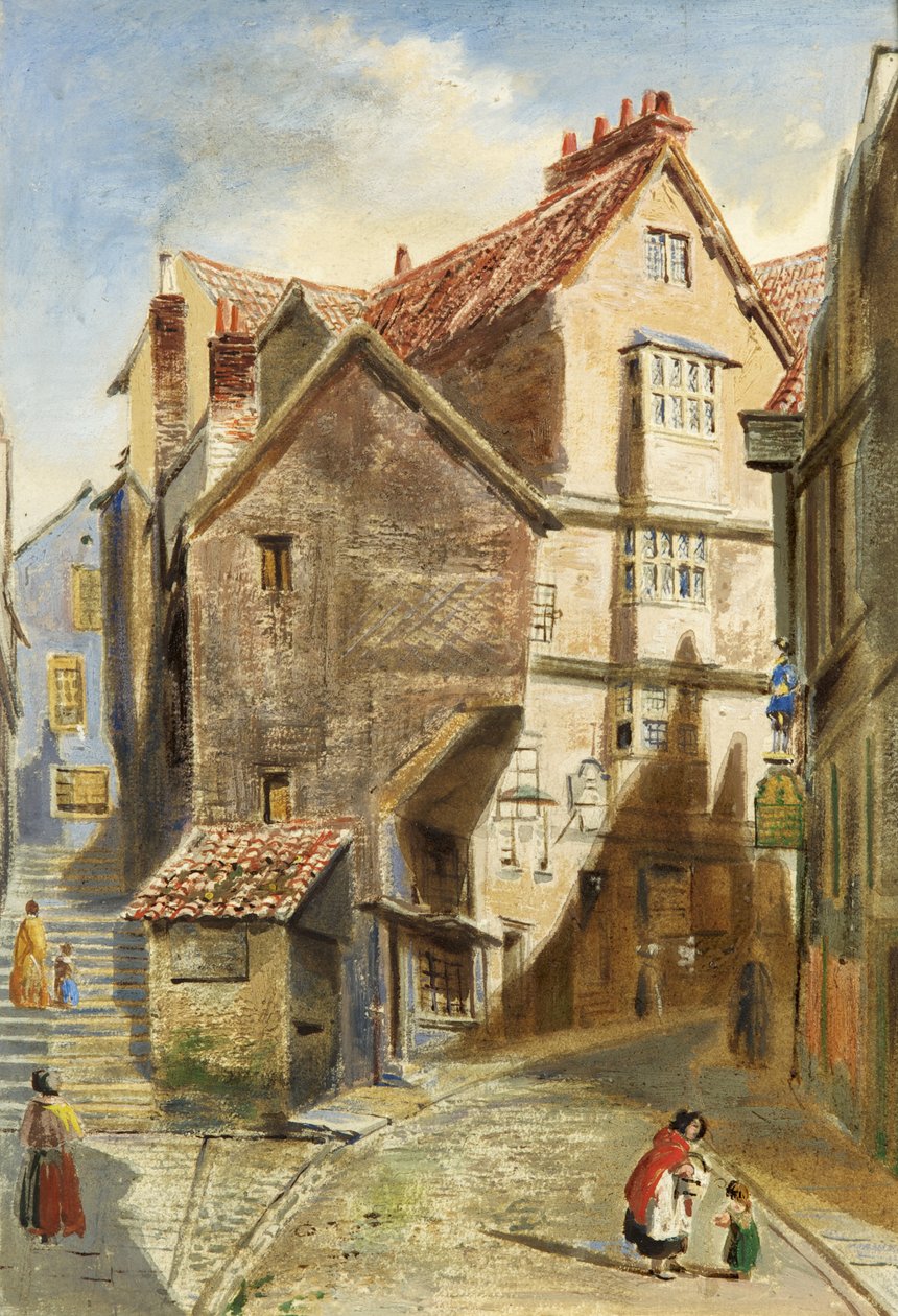 Steep Street (olja på duk) av British School