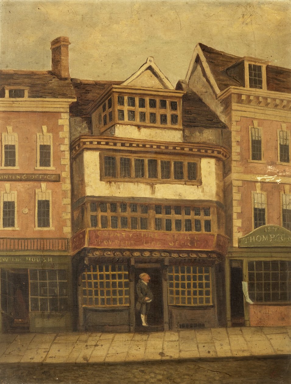 The Old Bank, Gloucester och Jimmy Wood av British School