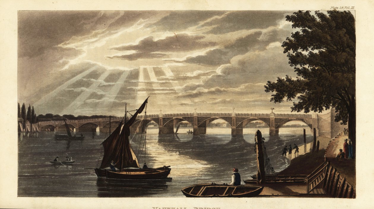 Vauxhall Bridge på Themsen av British School