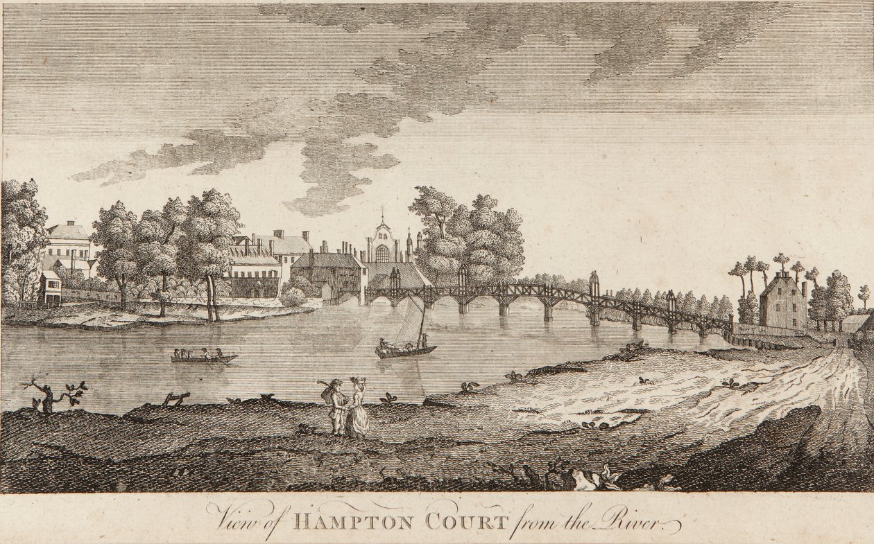 Utsikt över Hampton Court från floden av British School