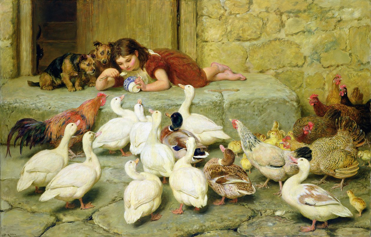 Den sidste skefuld, 1880 swed av Briton Riviere