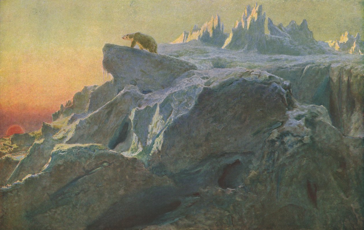 Beyond Mans Footsteps, c1894, c1930. av Briton Riviere