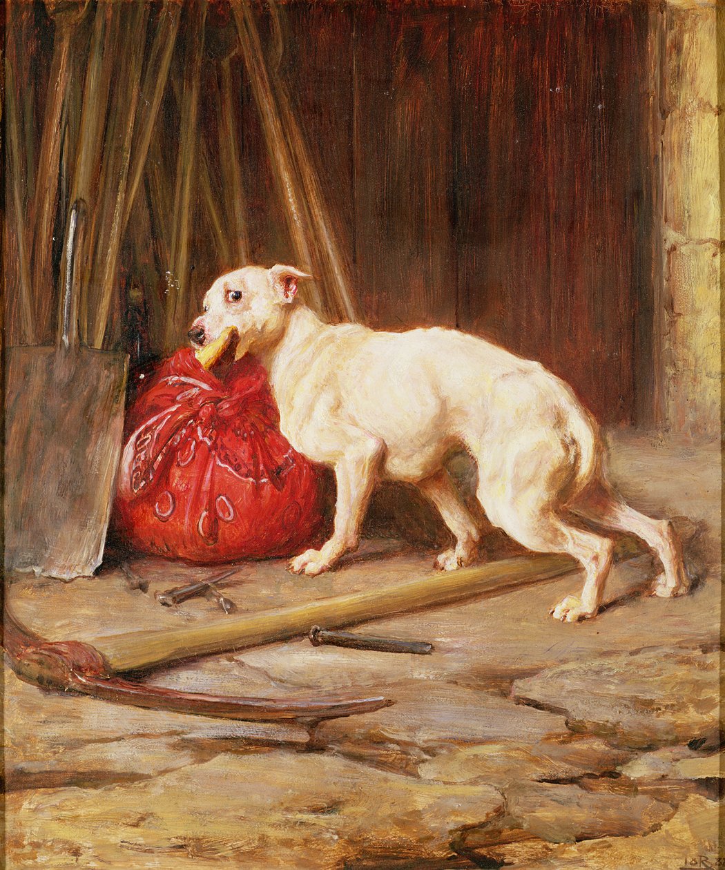 Små stöld, 1888 av Briton Riviere