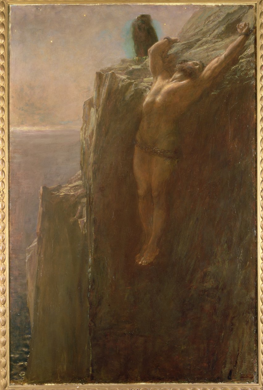 Prometheus bunden, 1889 av Briton Riviere