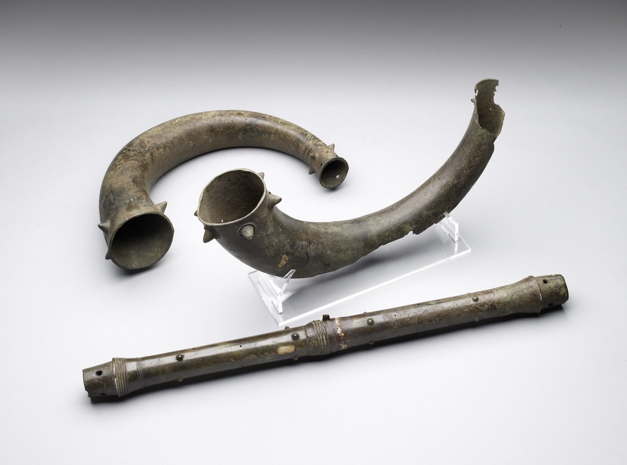 Trumpetrör kopparlegering av Bronze Age