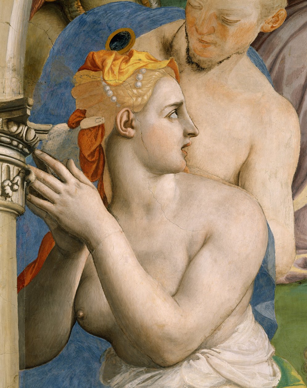 Tillbedjan av bronsormen av Agnolo Bronzino