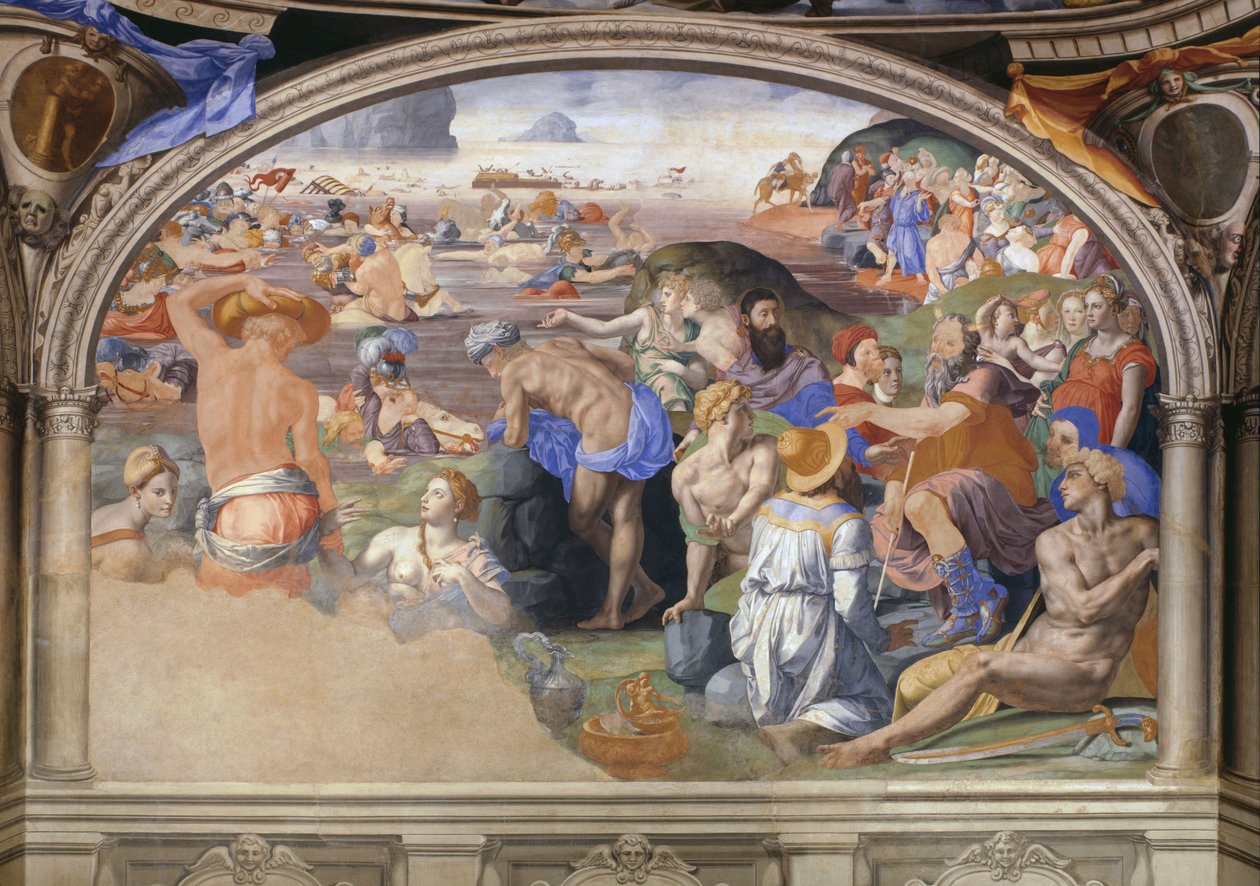 Korsningen av Röda havet av Bronzino