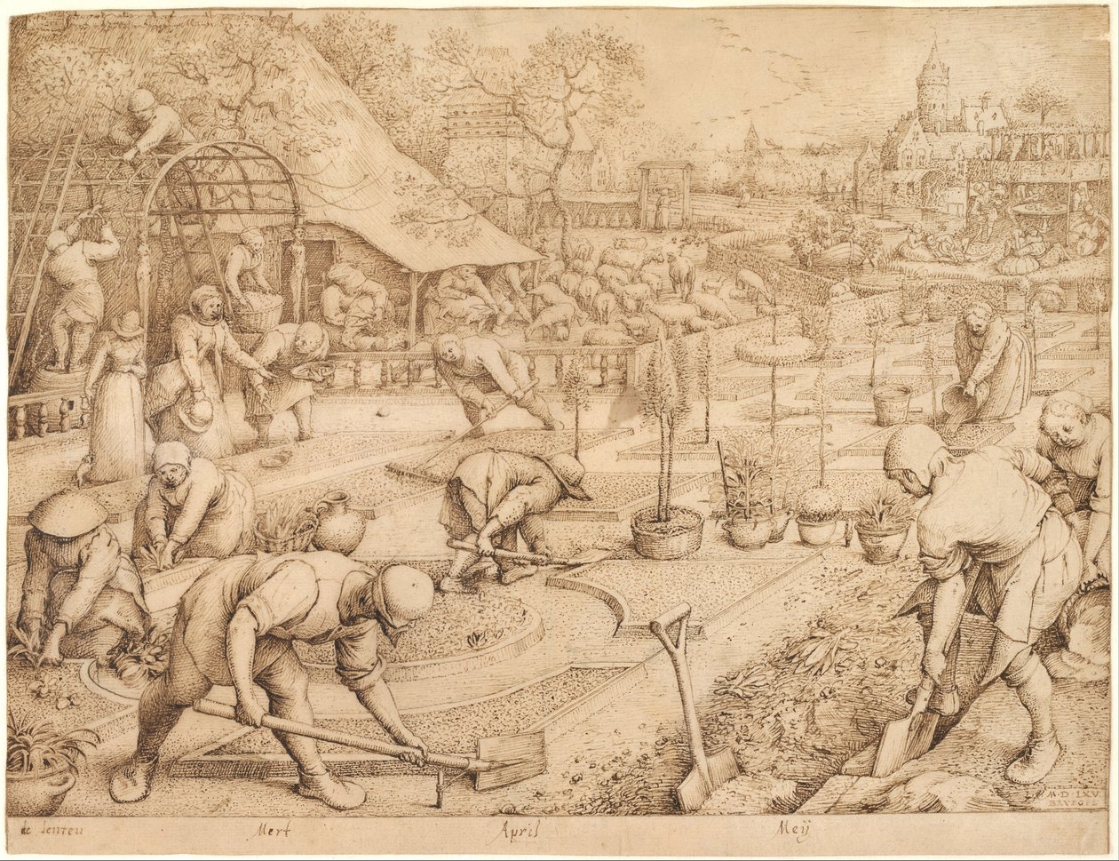 Våren, 1565 av Bruegel