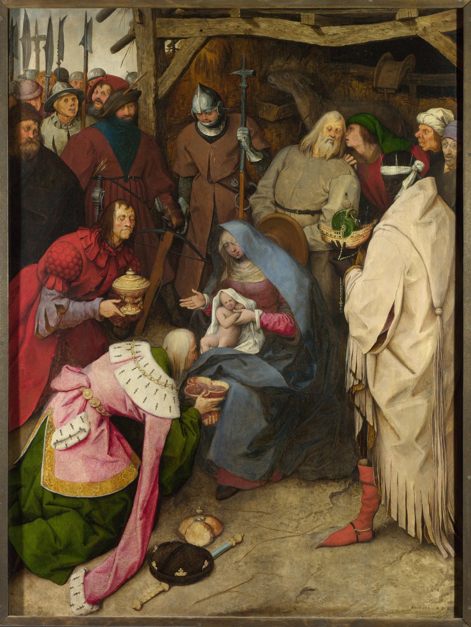 Konungarnas tillbedjan, 1564 av Bruegel