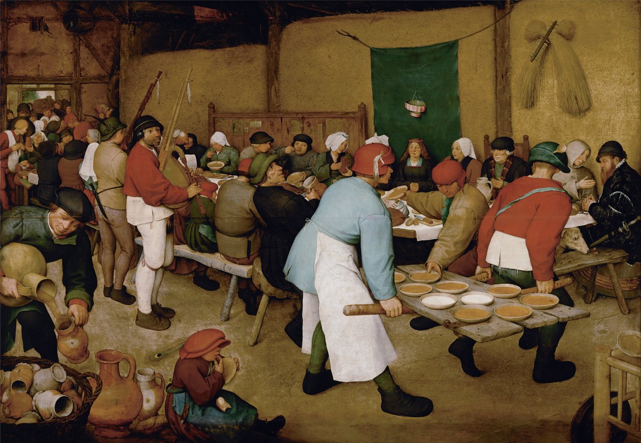 Bondbröllopet, ca 1568 av Bruegel