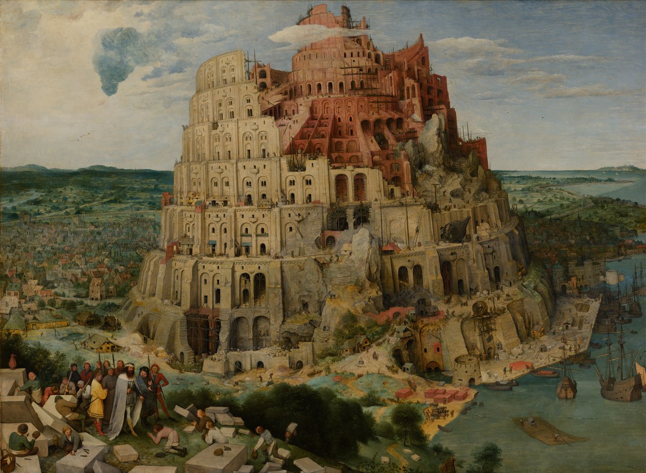 Babels torn, 1563 av Bruegel
