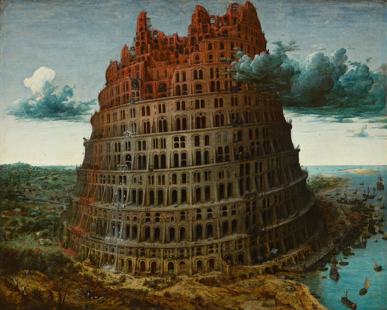 Babels torn, ca. 1565 av Bruegel