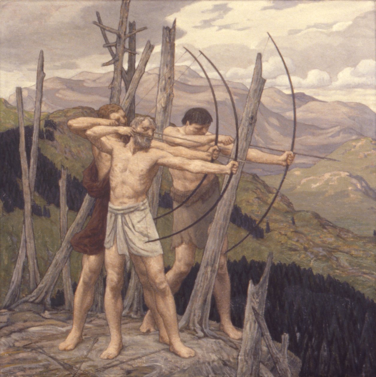 Bågskyttarna, 1917. av Bryson Burroughs