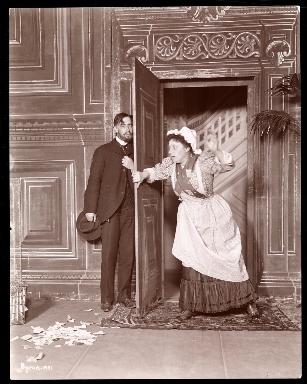 Illustration till "Detective Story du Jour", c.1898 (silvergelatintryck) av Byron Company