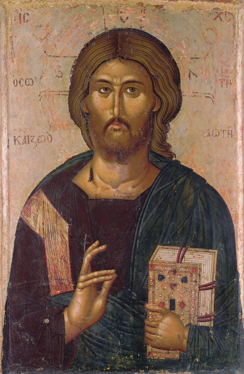 Kristus återlösaren, livets källa, ca 1393-94 (tempera på panel) av Byzantine