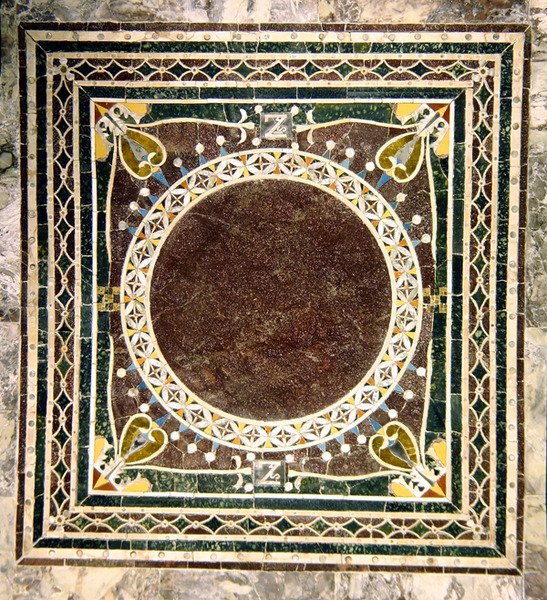 Mönster i opus sectile (mosaik) av Byzantine School
