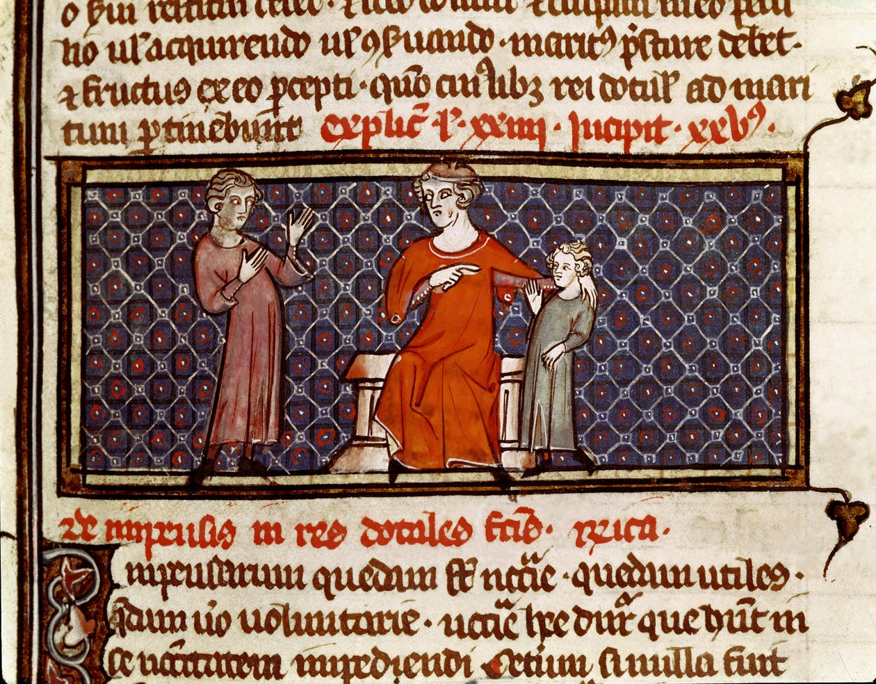 Adoption av ett barn (miniatyr av Byzantine