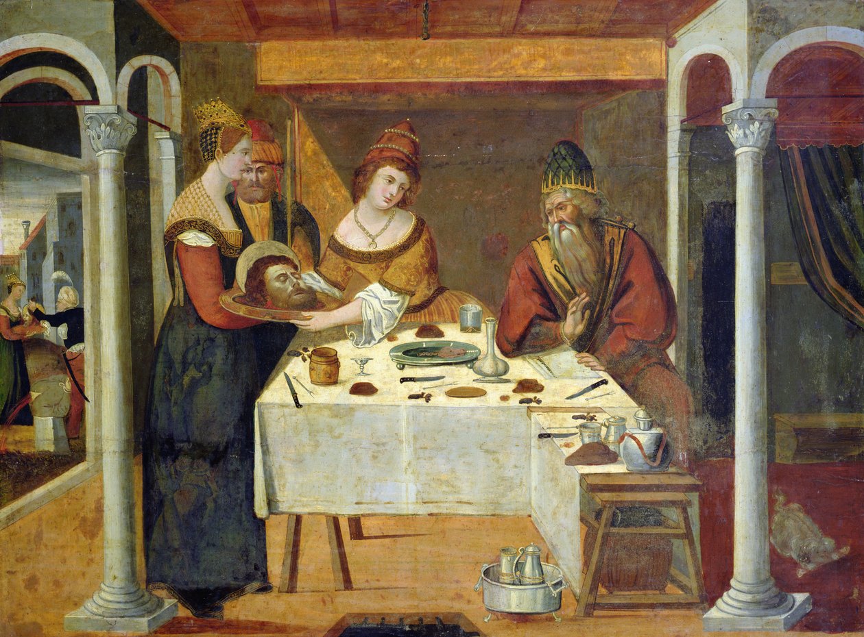 Herodes högtid, c.1500 av Byzantine School