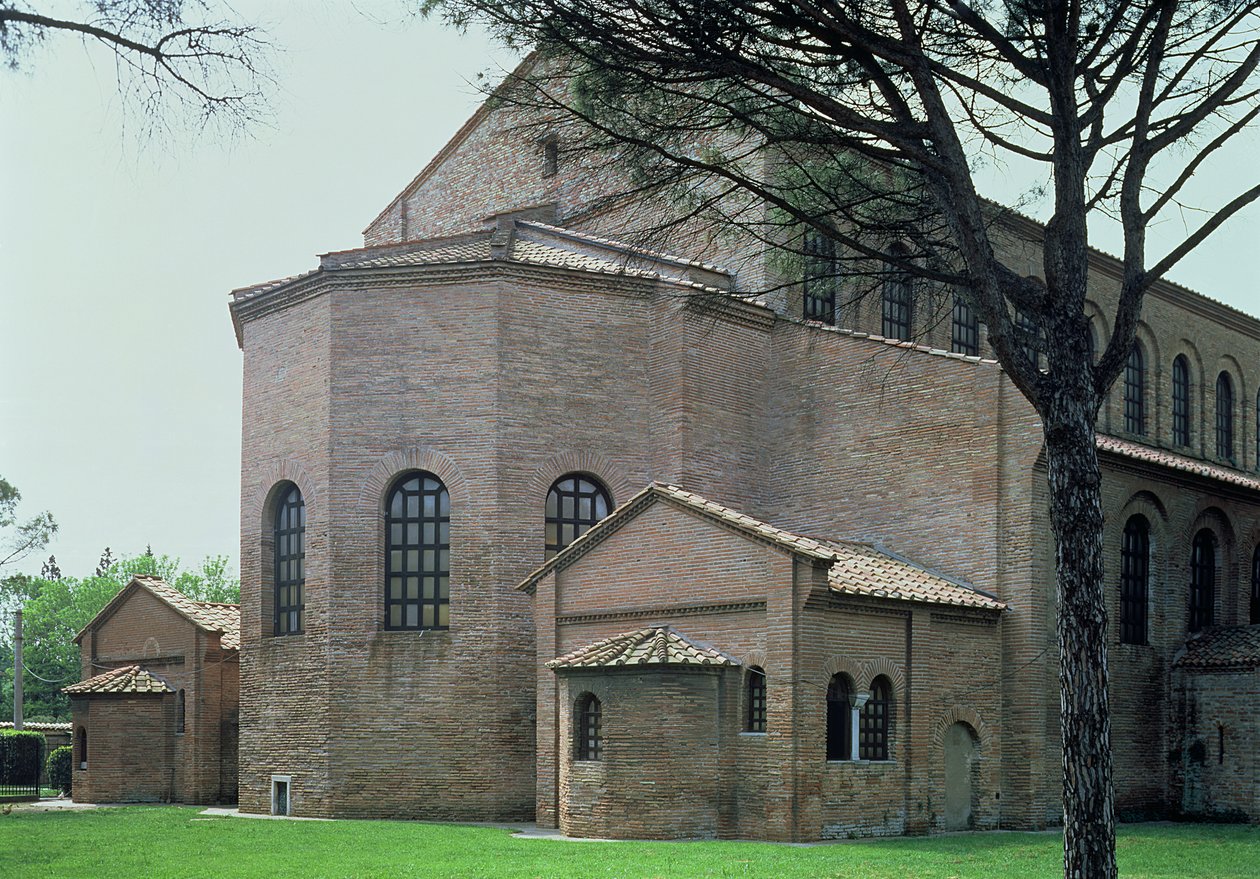 Basilikans bakre fasad, 536 e.Kr av Byzantine School