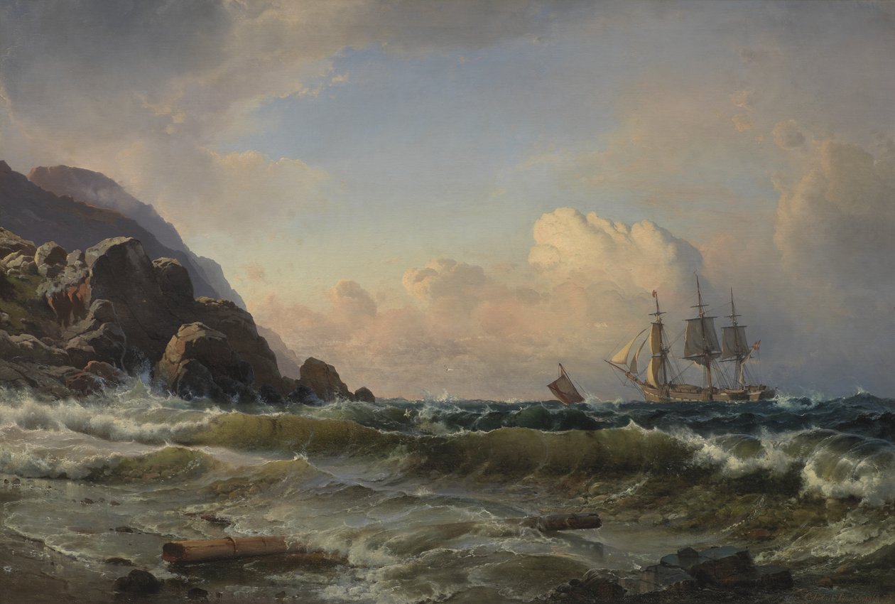 En norsk kustlinje av C.F. Sørensen