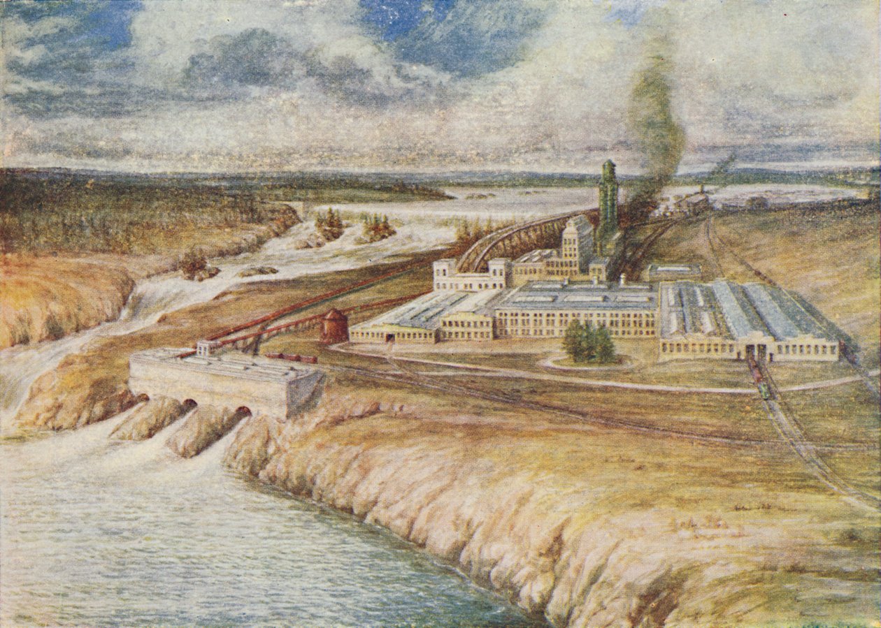 "Paper Mills, Newfoundland", 1924 av C.G Lowther