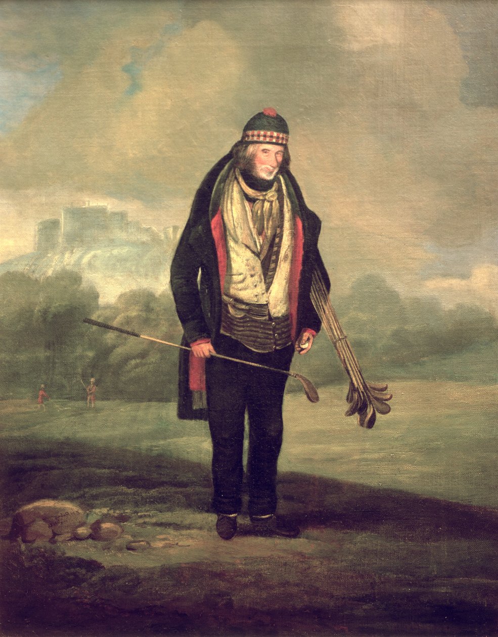 Caddie Willie i Bruntsfield, Edinburgh, 1824 av C.H Robertson
