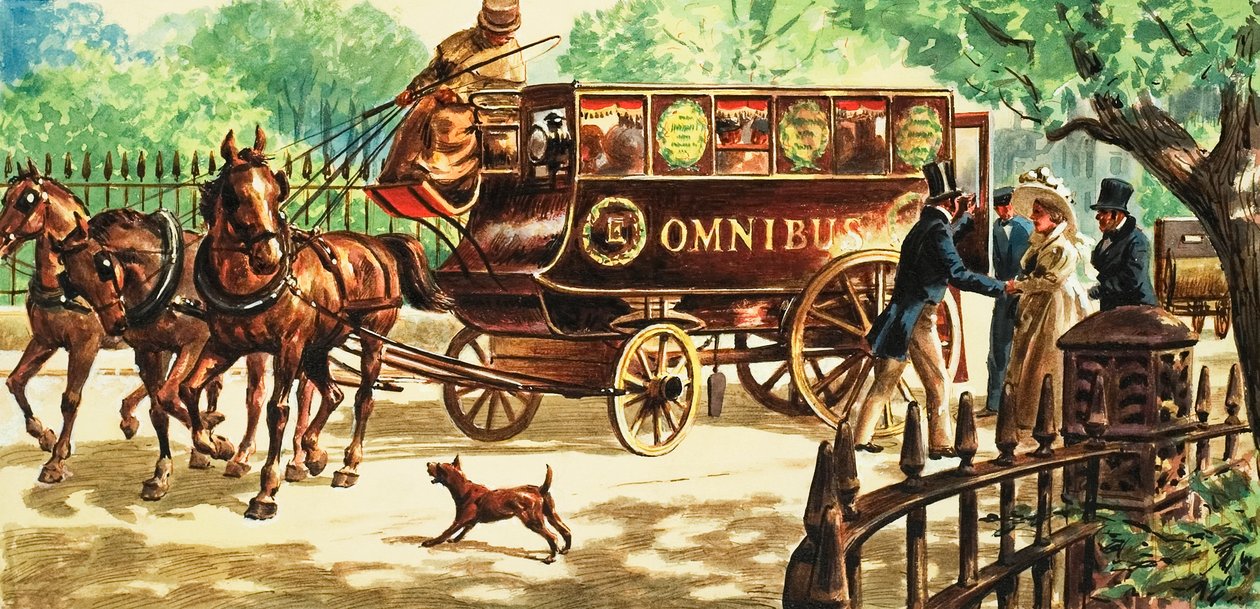 Londons första hästdragna bussar av C.L. Doughty