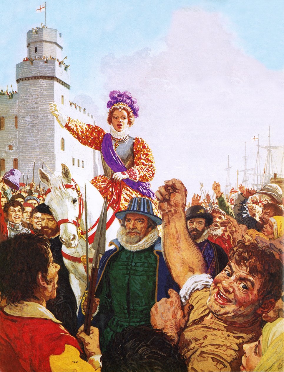 Drottning Elizabeth I håller sitt Armada-tal av C.L. Doughty
