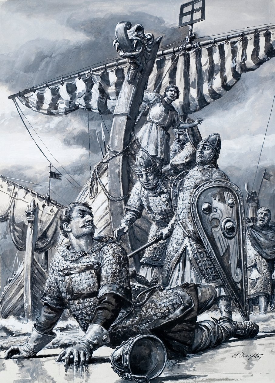 Vilhelm Erövraren faller vid Hastings av C.L. Doughty