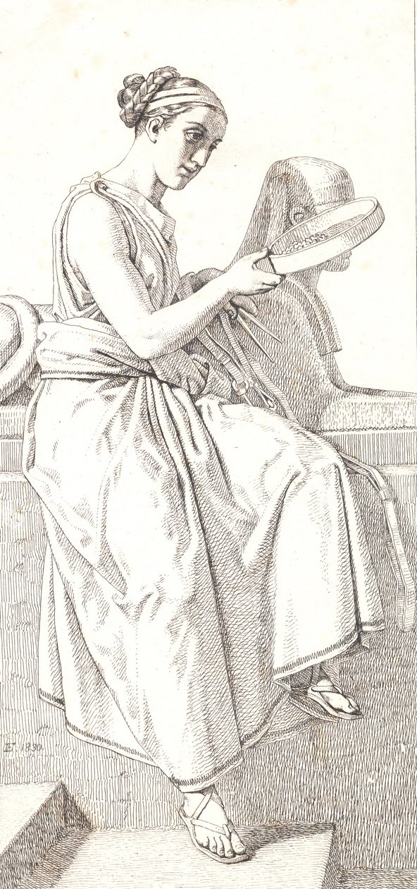 Anledning. Allegorisk figur av Christoffer Wilhelm Eckersberg