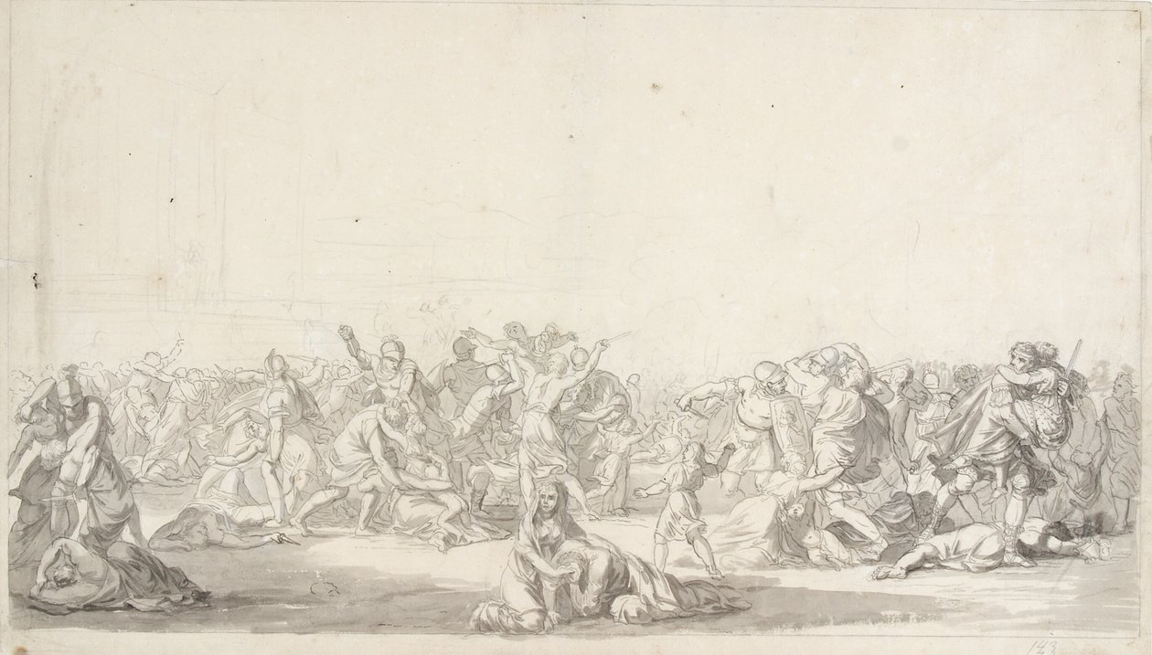 Sabinerindernes Rov av Christoffer Wilhelm Eckersberg
