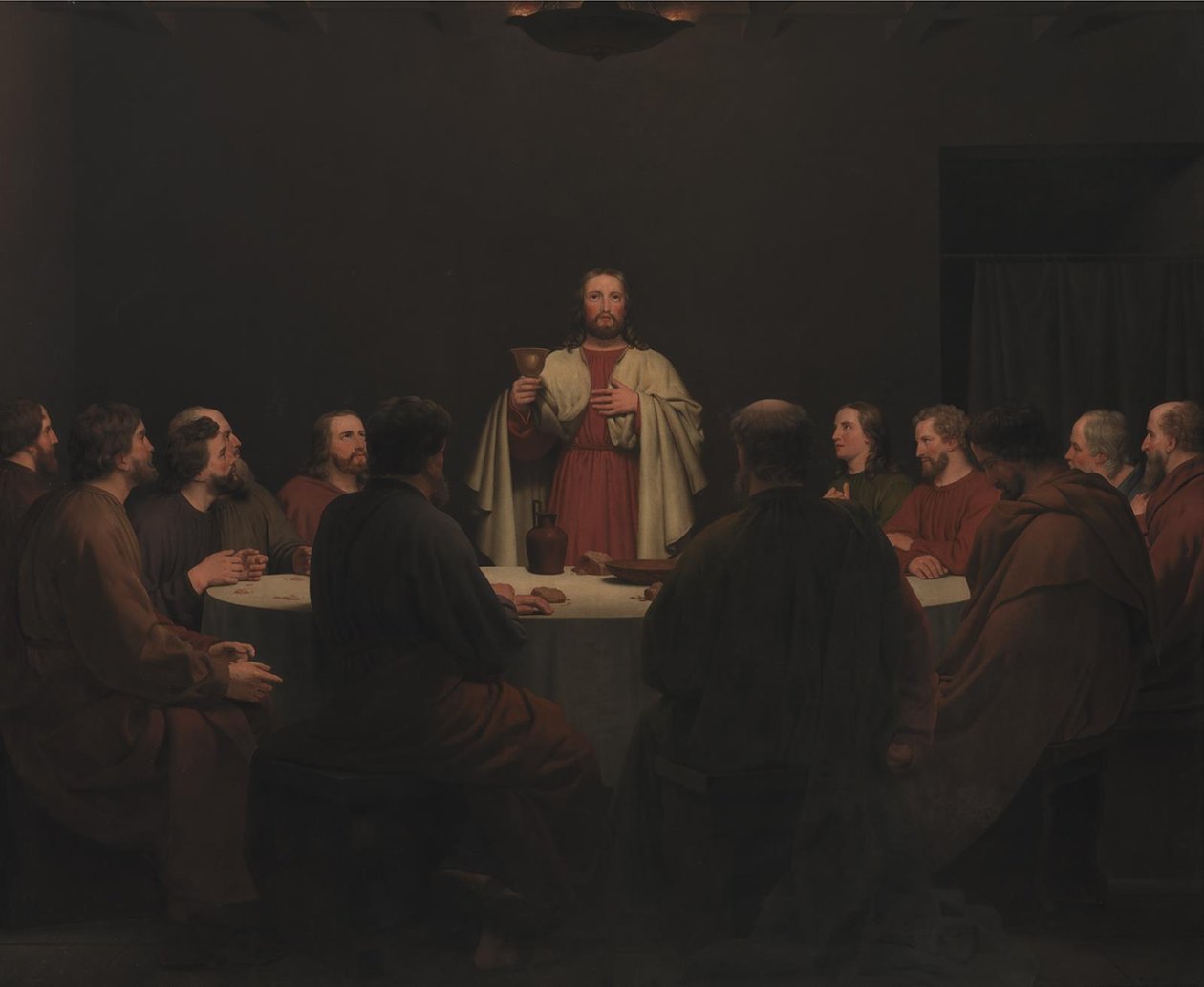 Sista måltiden. Altartavla av Christoffer Wilhelm Eckersberg