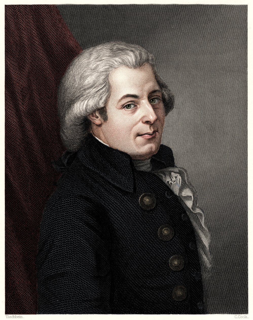 Mozart, c1777, 1800-talet. av C. Cook