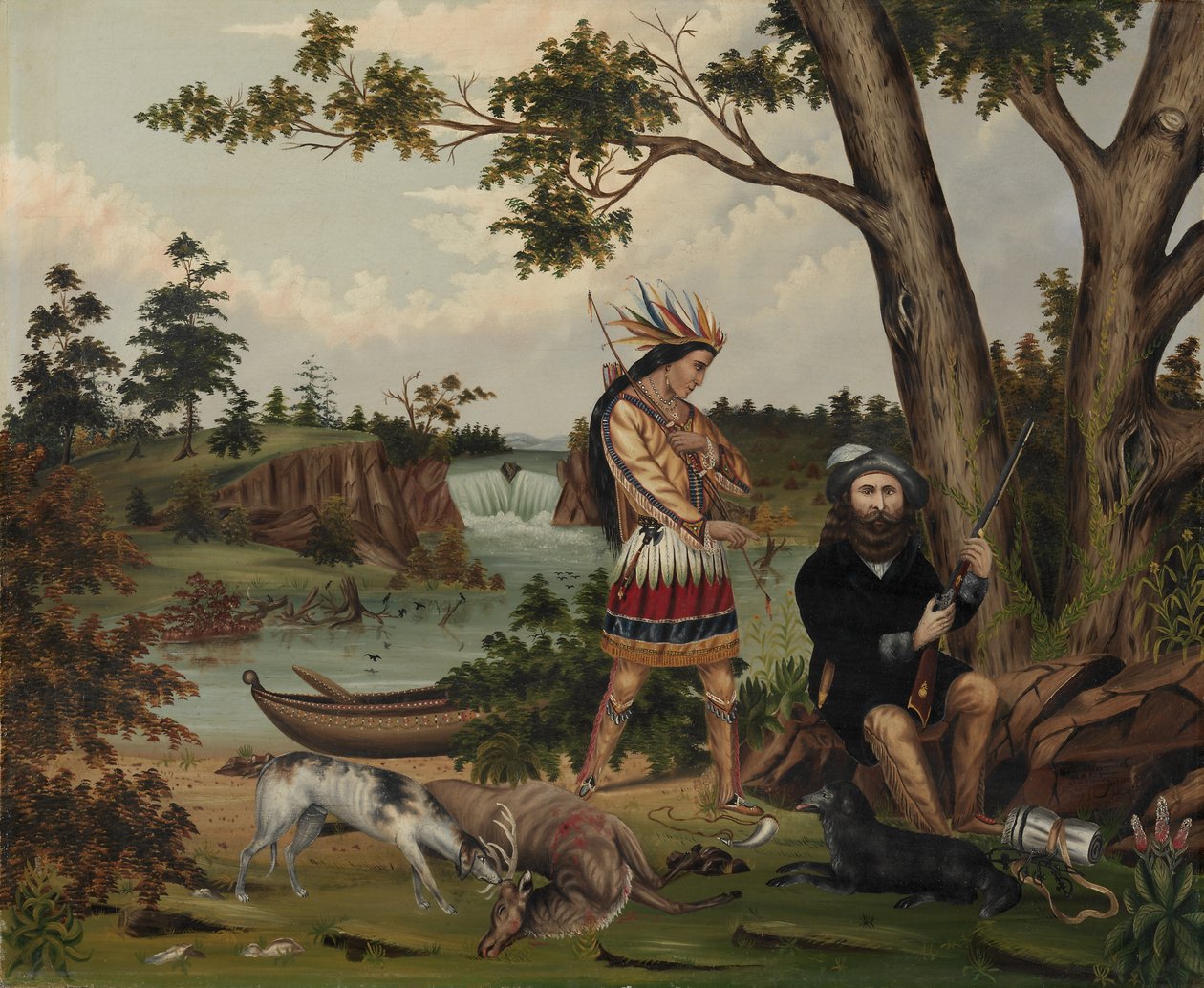 Jägare och indianguide, 1869. av C. L. Woodhouse