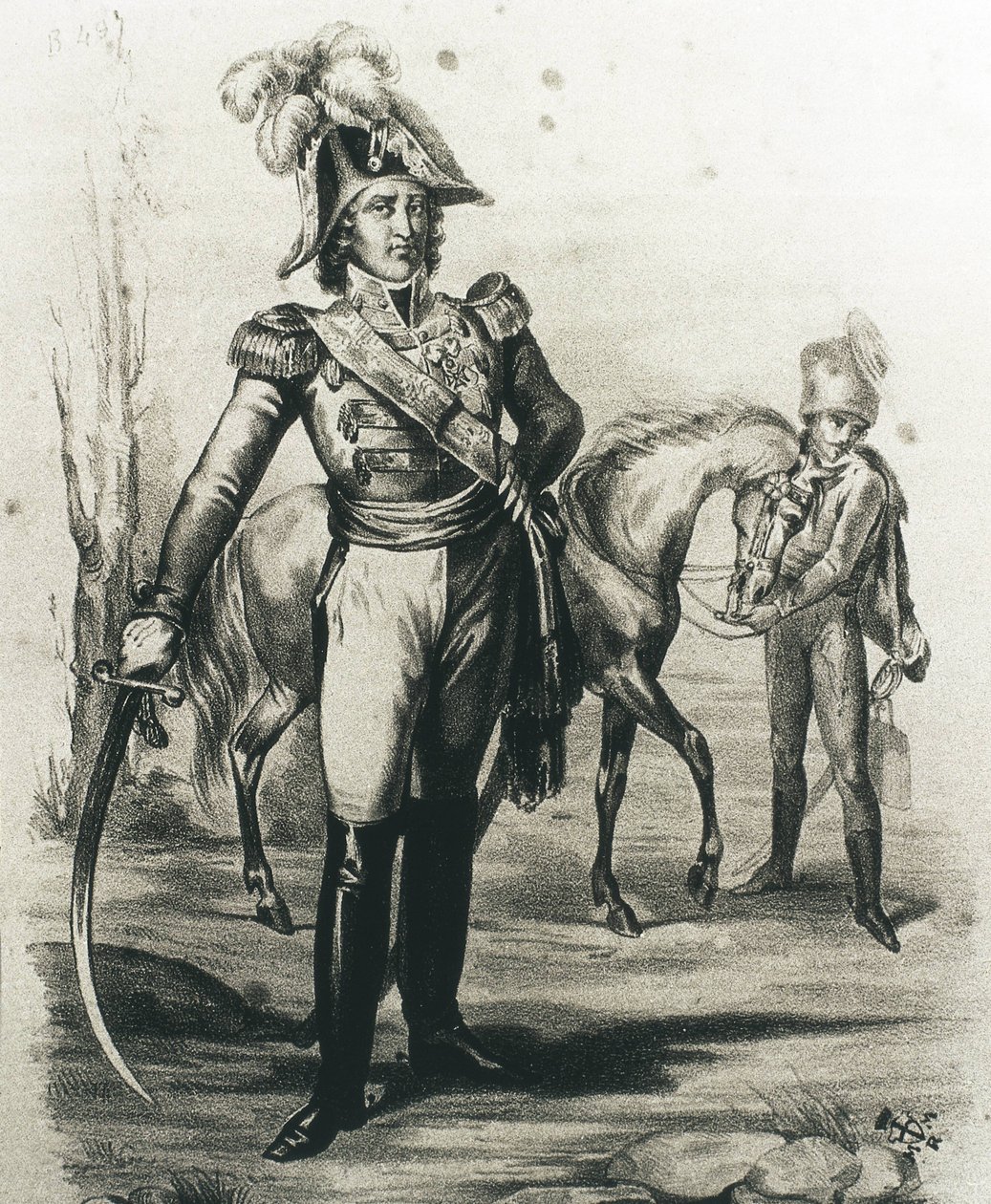 Joachim Murat (litografi) av C. Perrin