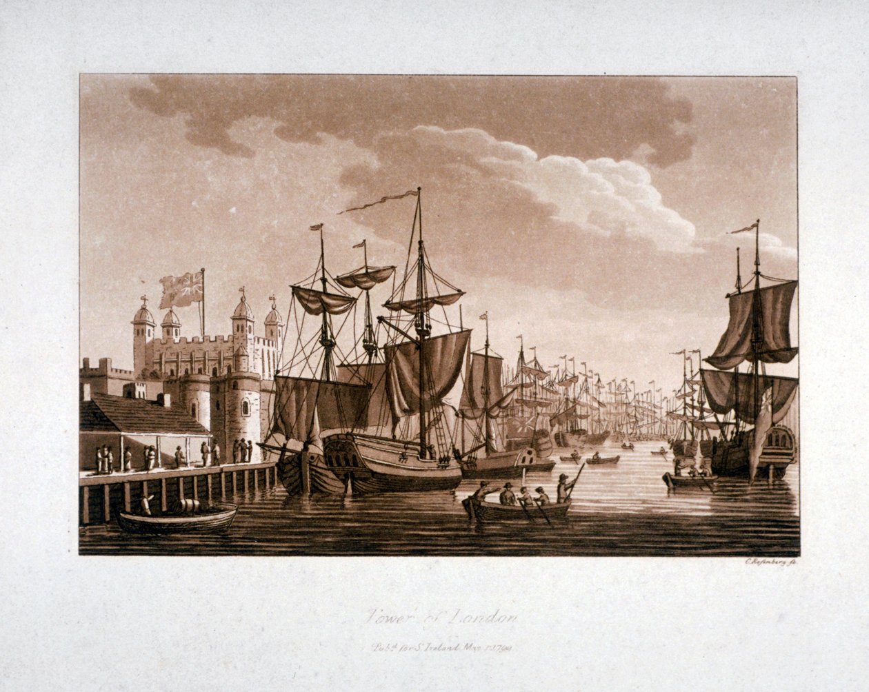 Tower of London, 1799 av C Rosenberg