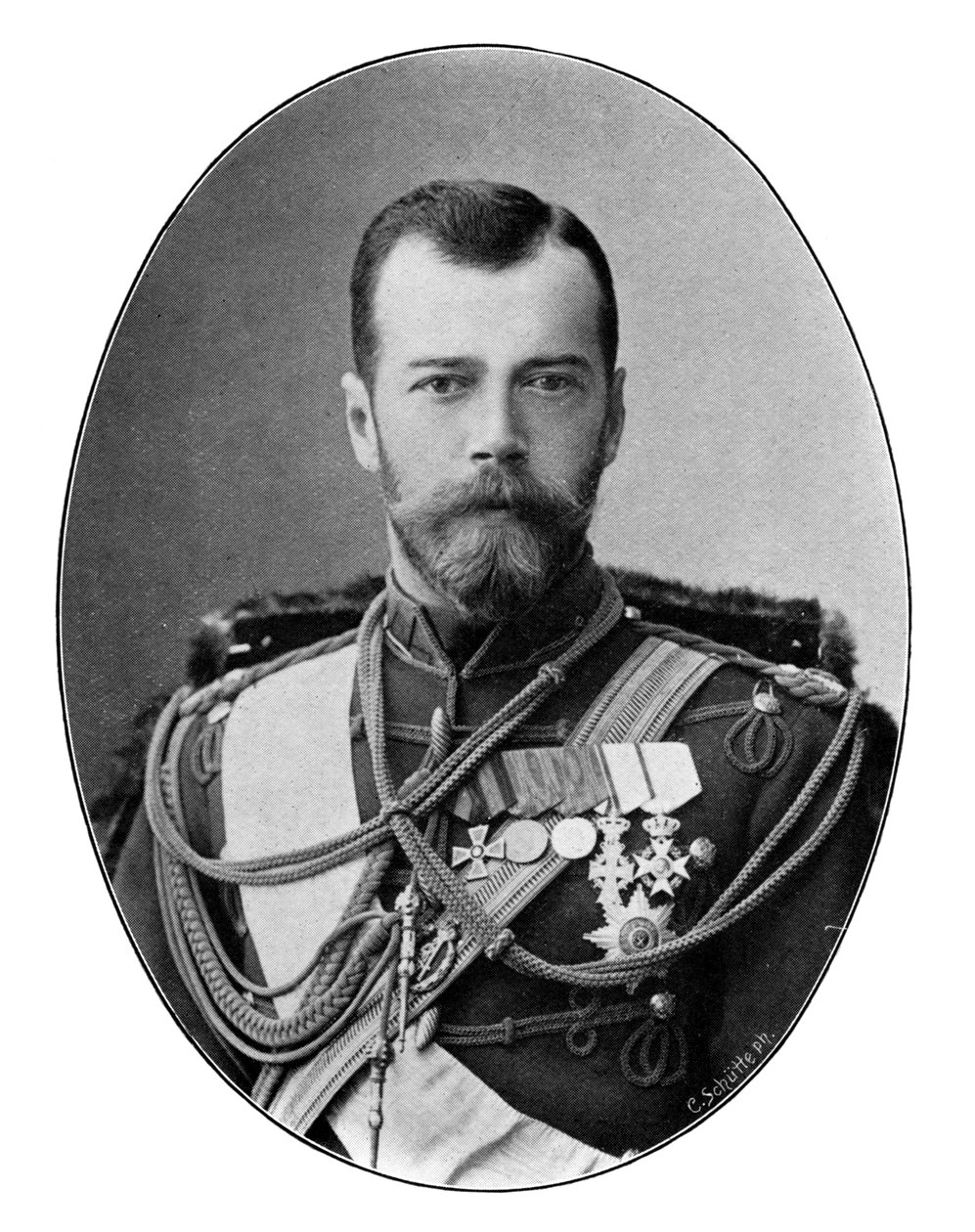 Tsar Nikolaj II av Ryssland, 1901. av C. Schutte